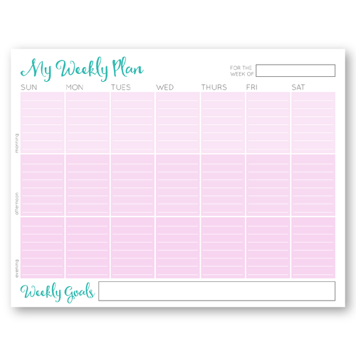 Printable Mary Kay Weekly Plan Sheet Printable Word Searches