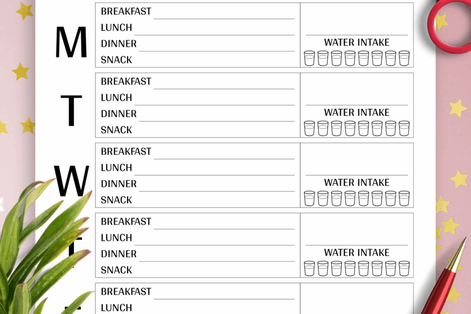 Printable Meal Planning Sheet