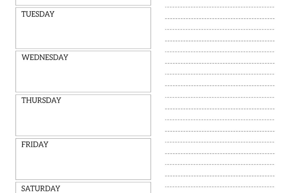 Printable Meal Planning Template With Grocery List Printable Templates