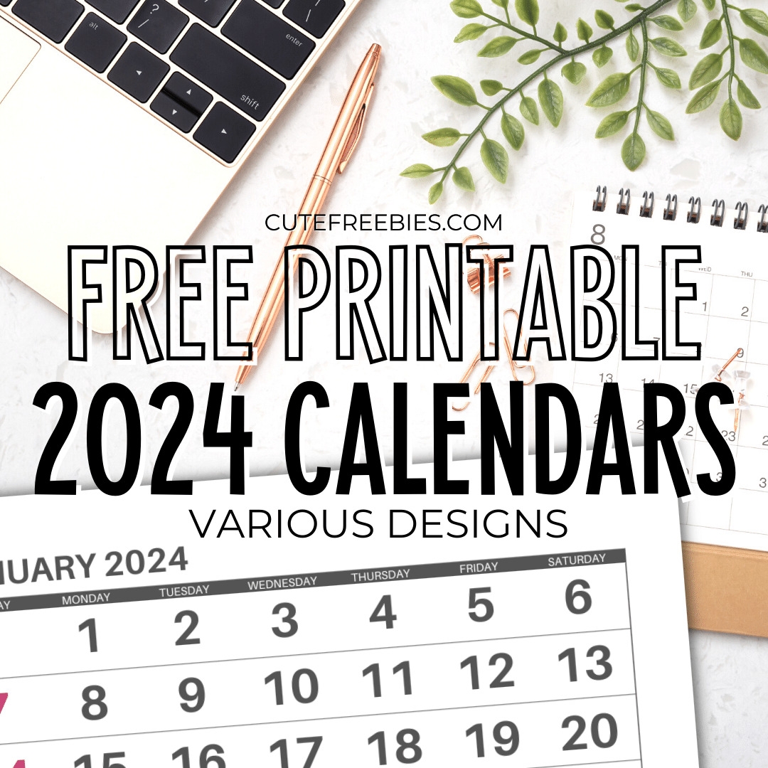 Printable Monthly Calendar 2024 Free Printable