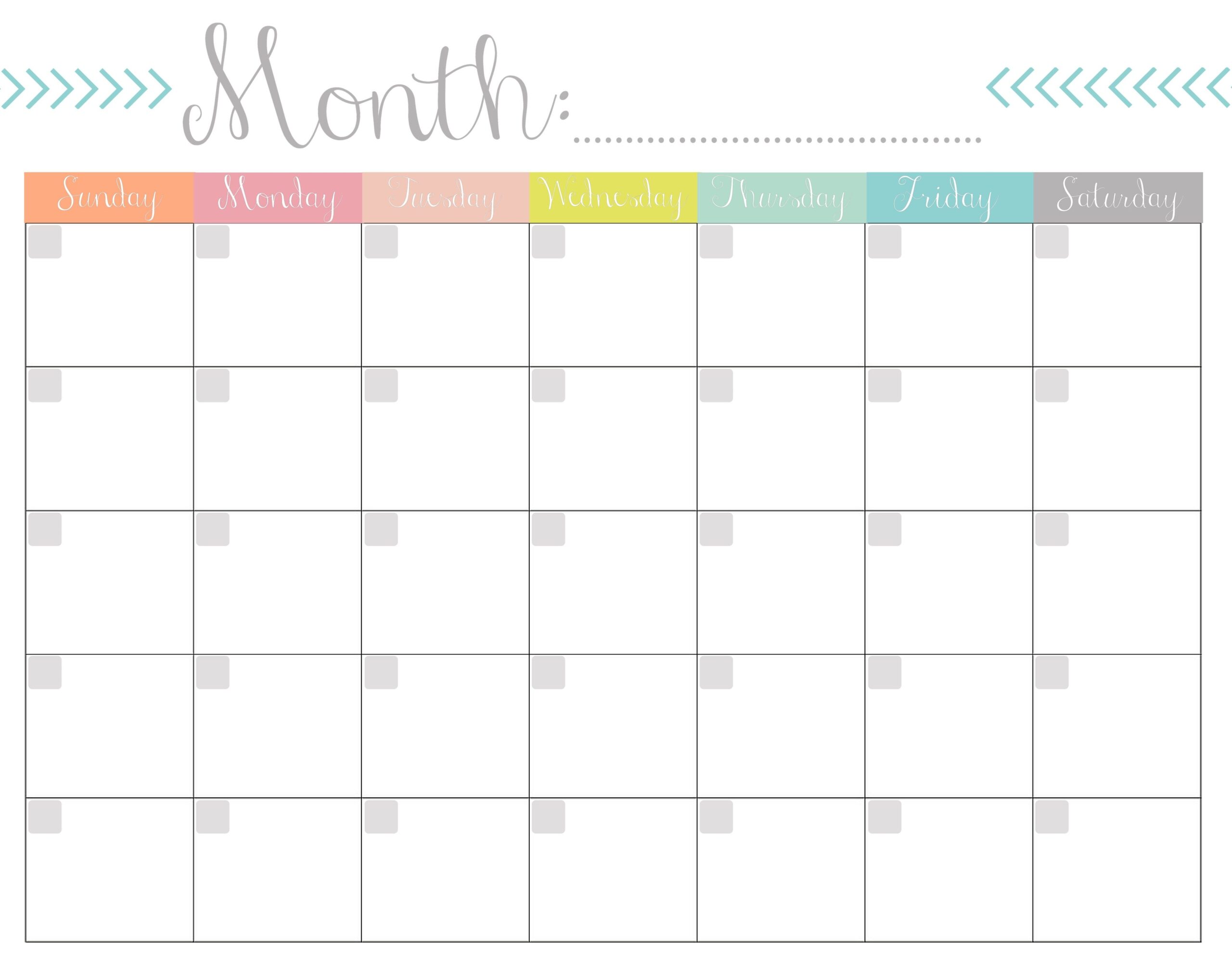 Printable Monthly Planner