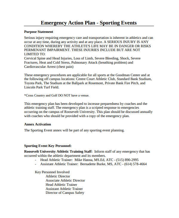 Printable Osha Emergency Action Plan Template Web The Worker 