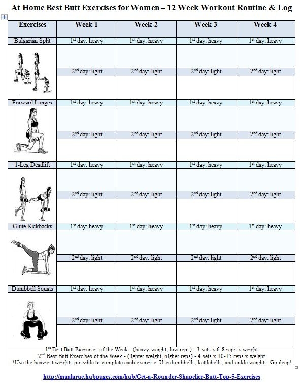 Printable Over 40 Workout Plan