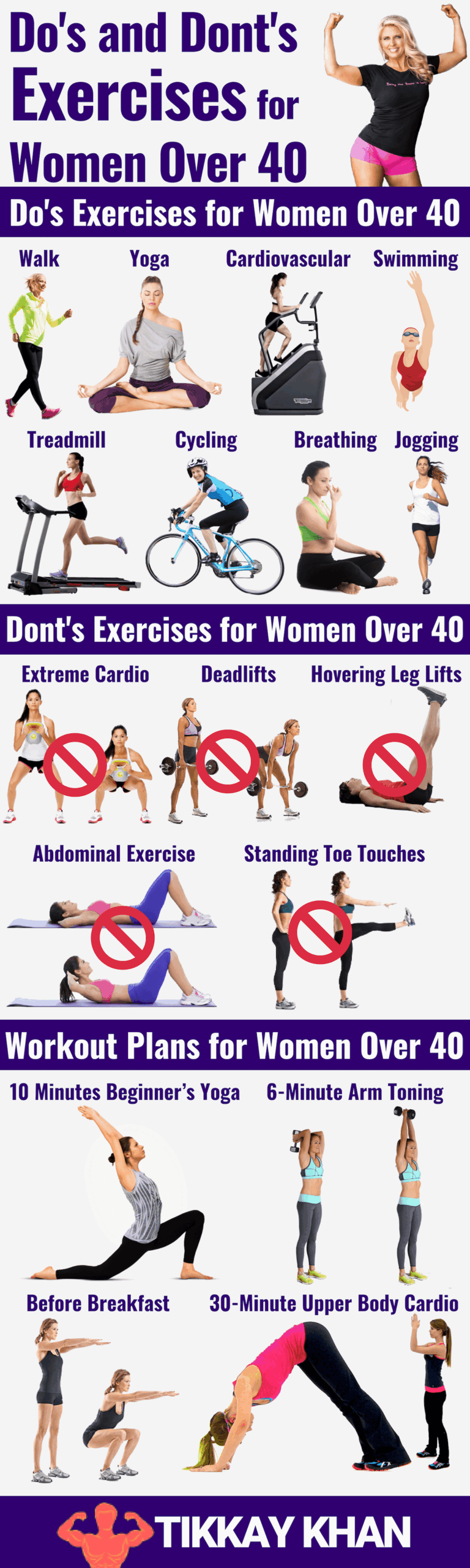 Printable Over 40 Workout Plan