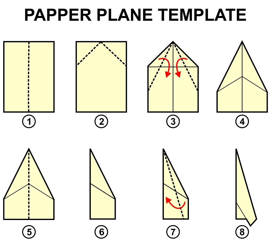 Printable Paper Airplane Templates Printable JD