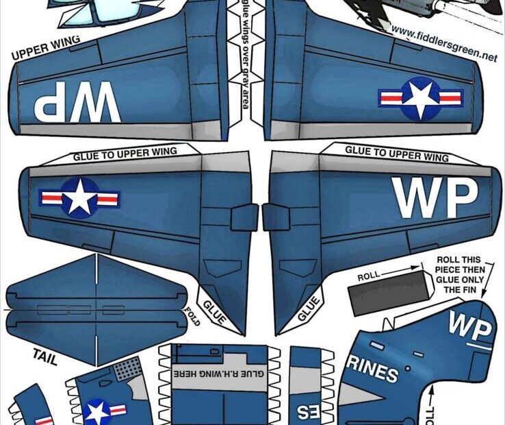 Printable Paper Plane Model Template Fillable Form 2025