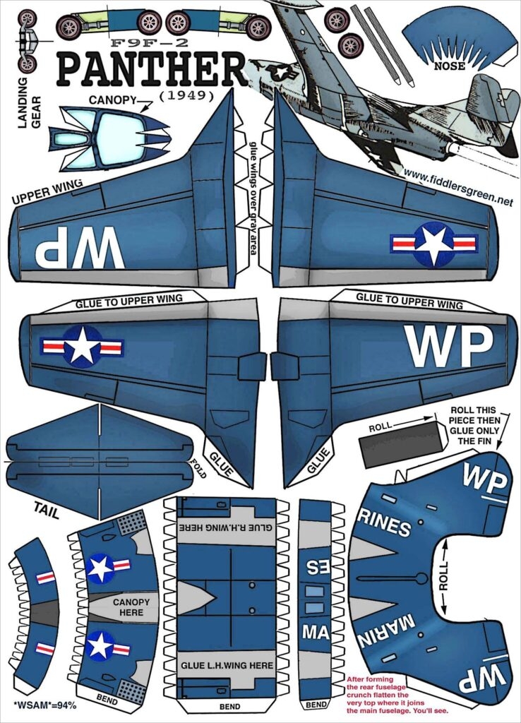 Printable Paper Plane Model Template Fillable Form 2025