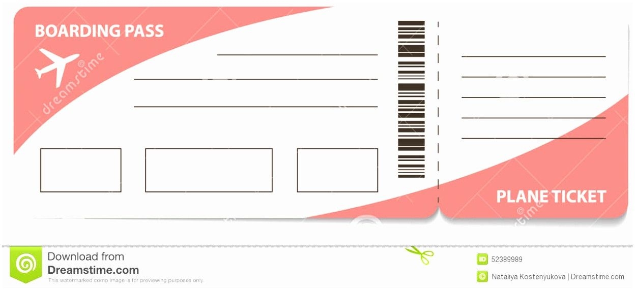 Printable Plane Ticket Template Dev onallcylinders