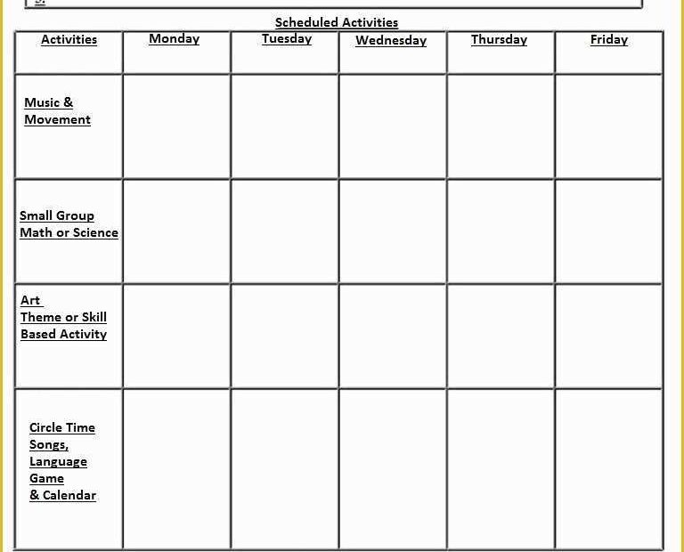Printable Pre K Lesson Plans Printable Lesson Plans