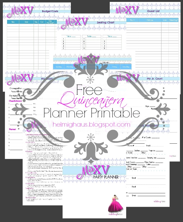 Printable Quinceanera Planning Guide