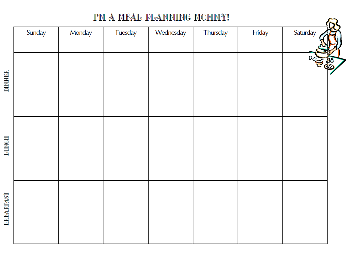 Printable Weekly Meal Planner