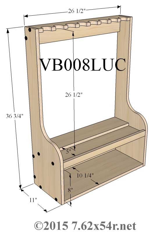 Printable Wooden Gun Rack Plans