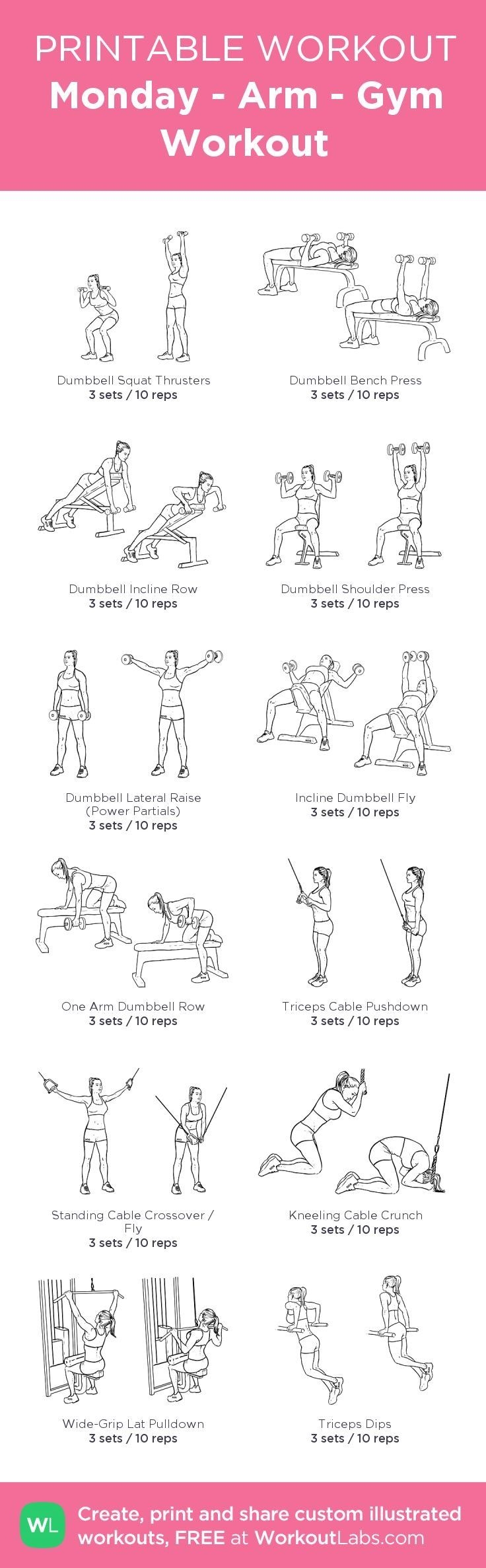 Printable Workout Plan For Beginners