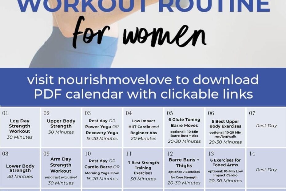 Printable Workout Plans For Beginners At Home