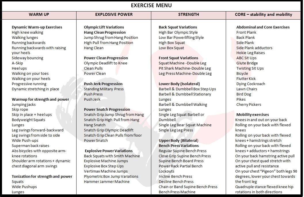 Printable Workout Soccer Workout Plan Printable Word Searches