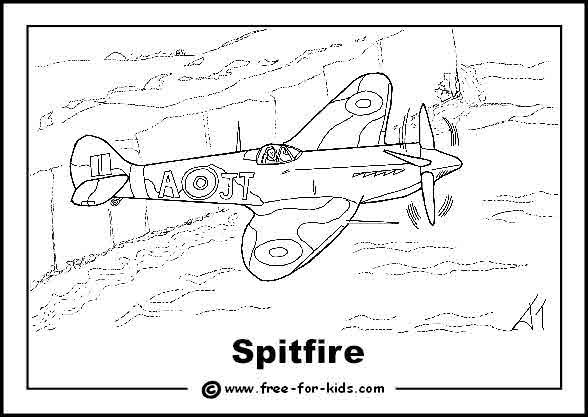 Printable Ww2 Plane Coloring Pages Free Printable Templates