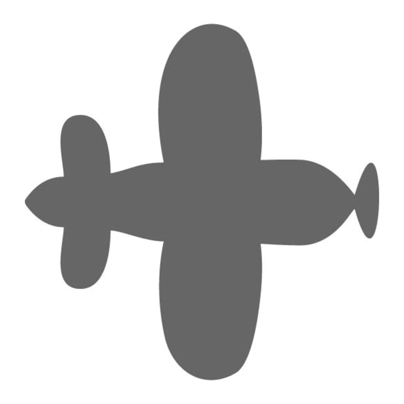 Propeller Plane Stencil Craftcuts