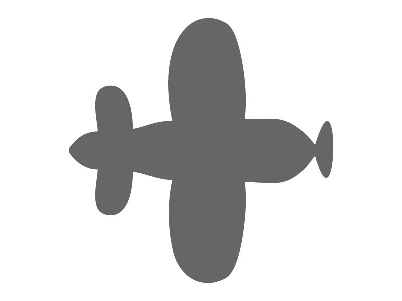 Propeller Plane Stencil Craftcuts