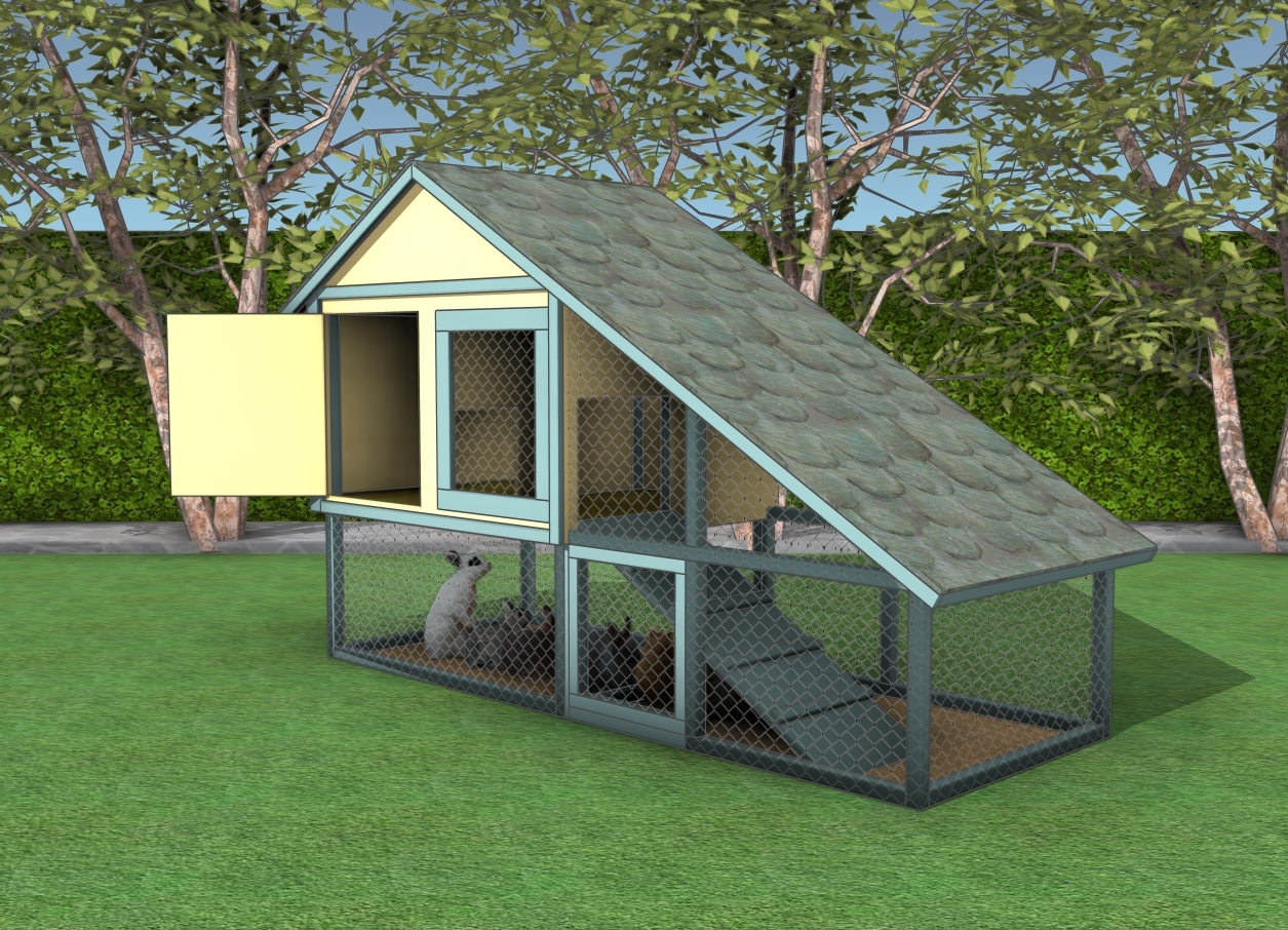 Rabbit Hutch Free Plans MyOutdoorPlans
