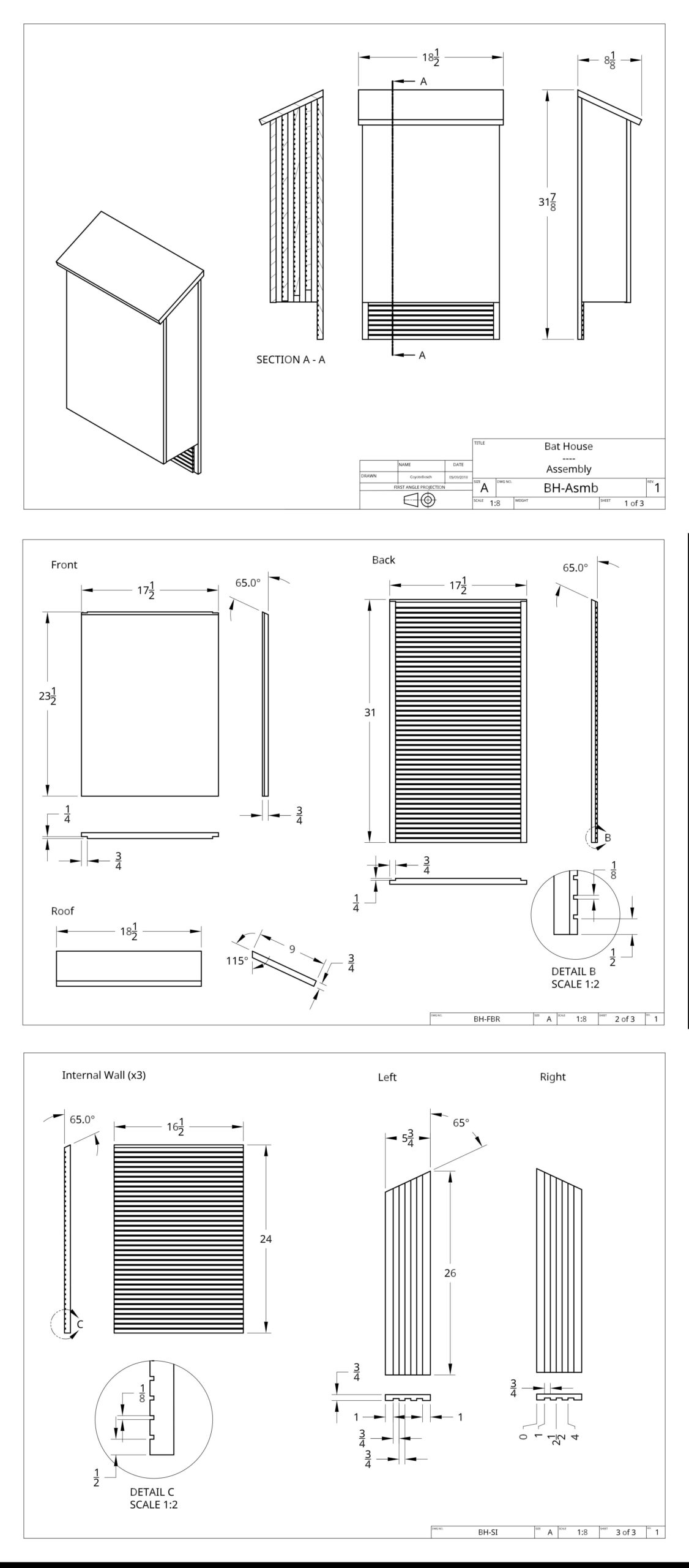 Simple Bat House Plans For Creating A Beneficial Home For Your Friendly 