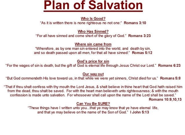 Simple Plan Of Salvation Printable Vrogue co