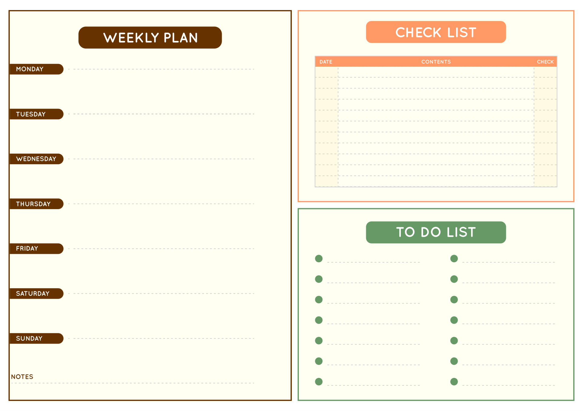 Student Planner Printable