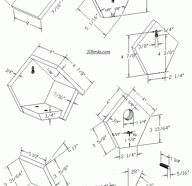 Swinging Wren Chickadee Birdhouse Plans 70birds