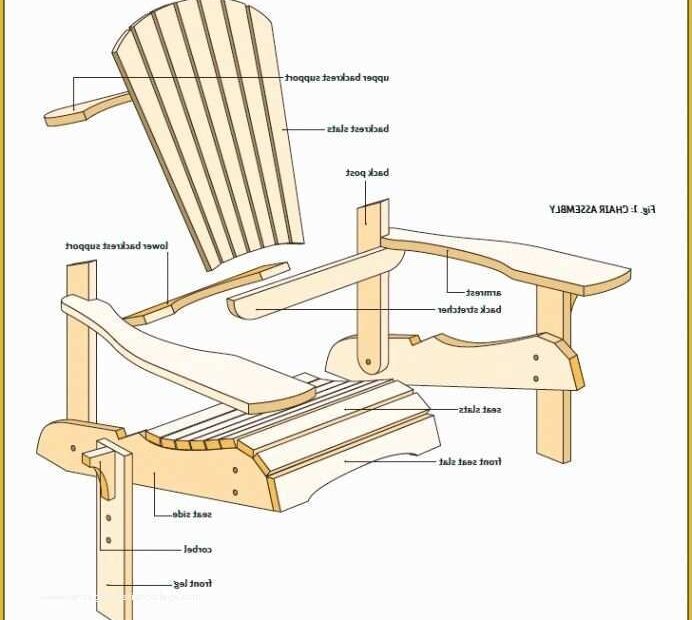 Template Printable Adirondack Chair Plans Printable Templates
