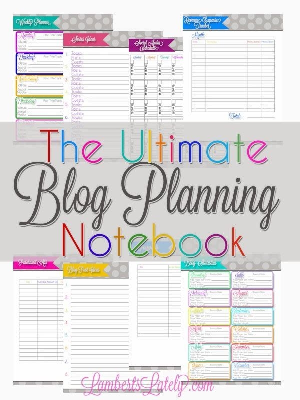 The Ultimate Blog Planning Notebook Is Here
