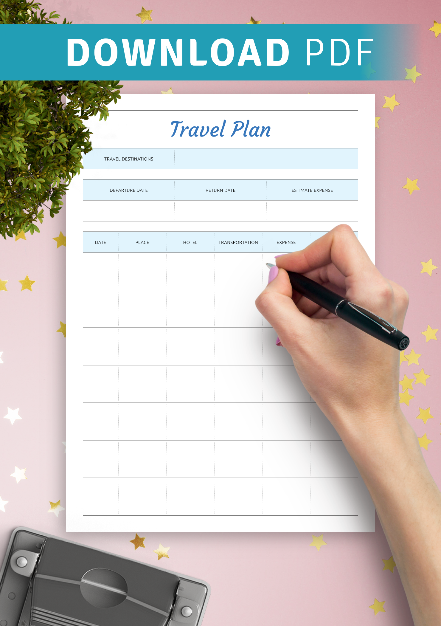 Travel Planner Template Pdf Infoupdate