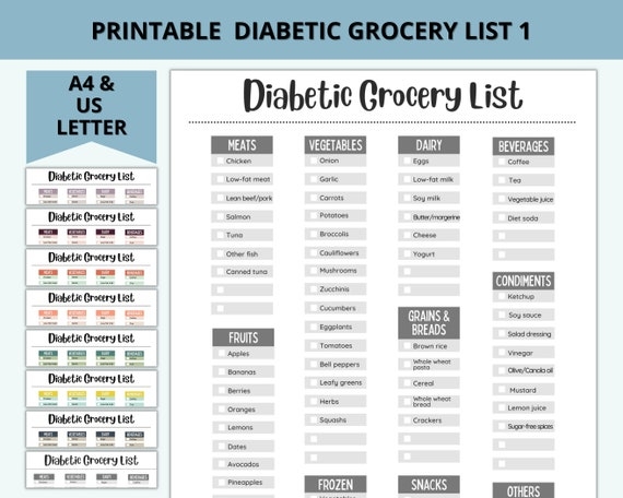 Type 1 Diabetes Meal Plan Printable Chart Sanfopt