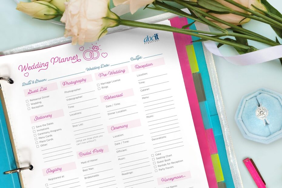 Wedding Planner Printable By DocIt Paris Corporation