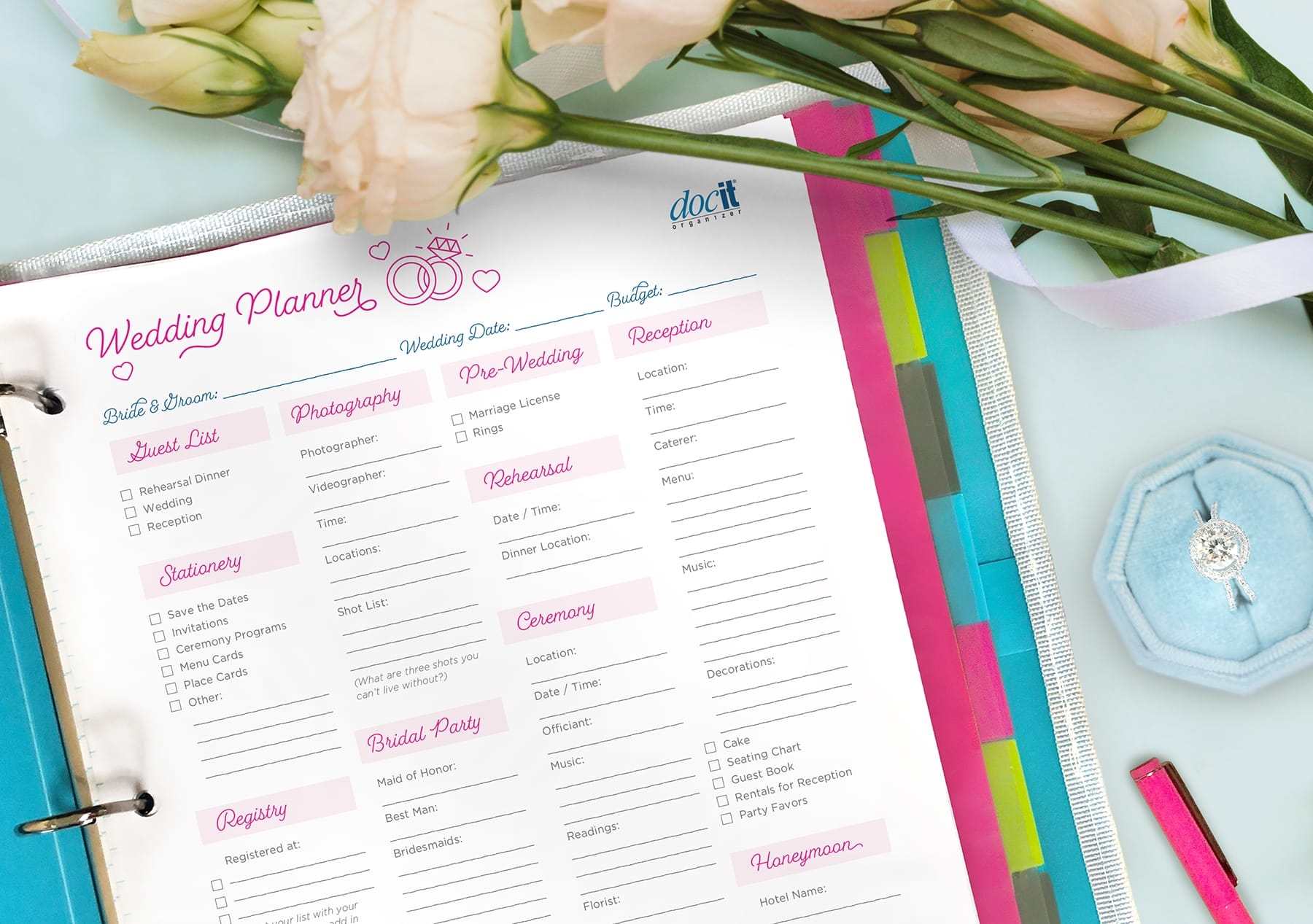 Wedding Planner Printable By DocIt Paris Corporation