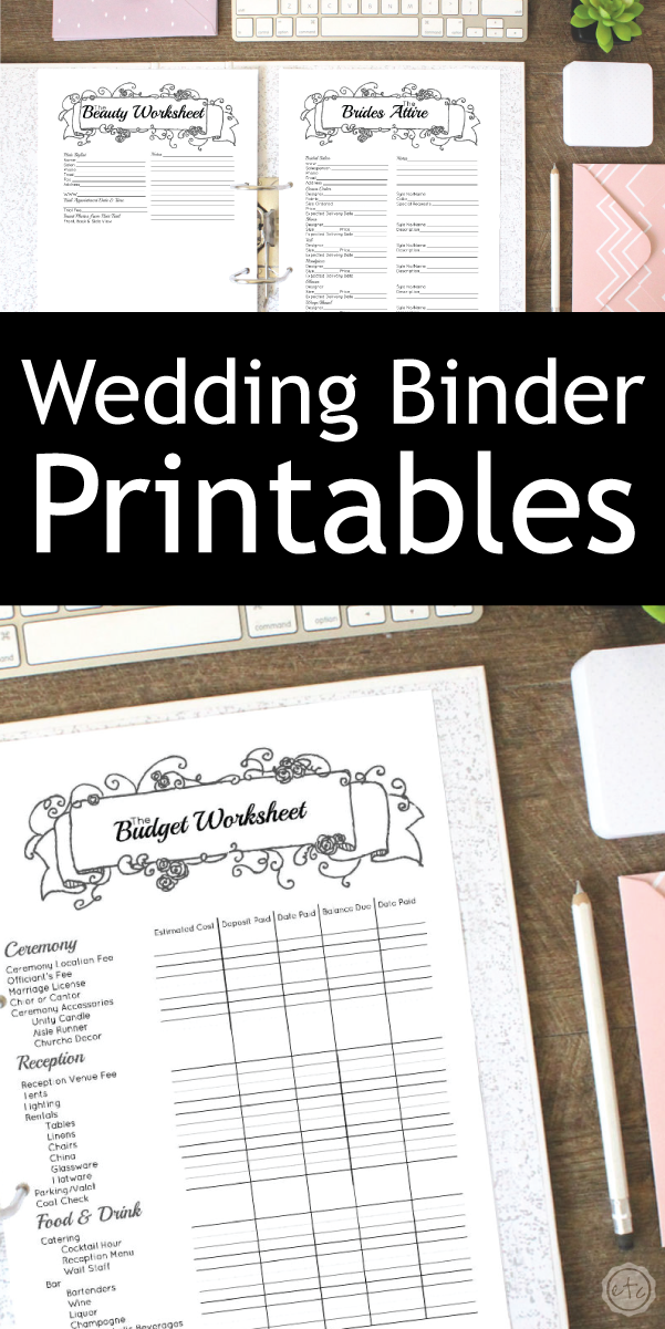 Wedding Planning Binder Printables Free Printable Word Searches