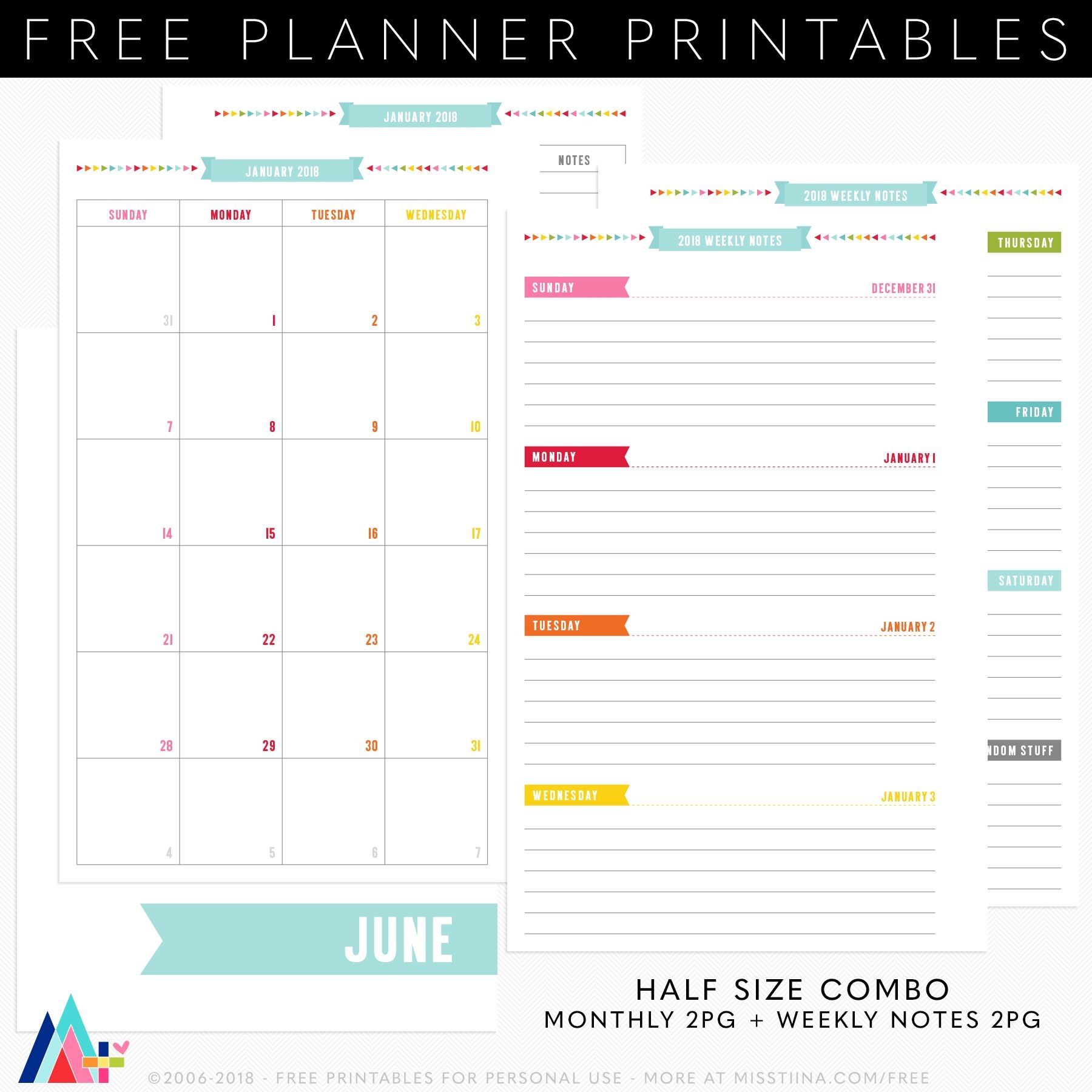 Weekly Planner Pages Free Printable