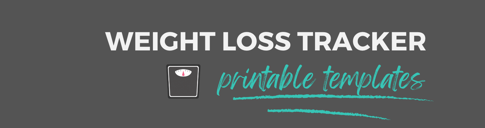 Weight Loss Tracker Printable Template Free Planner