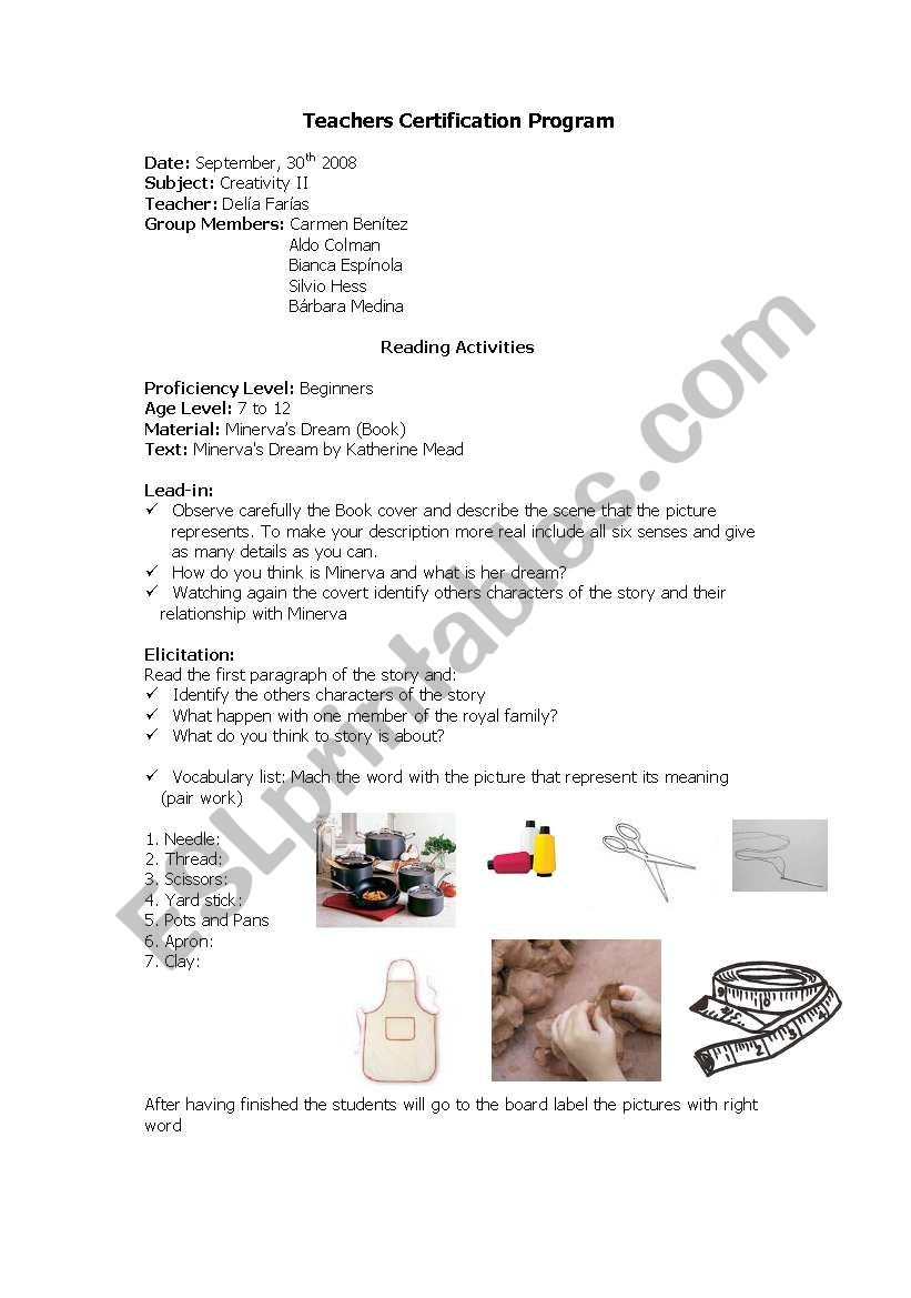 Wilson Reading Lesson Plan Printable