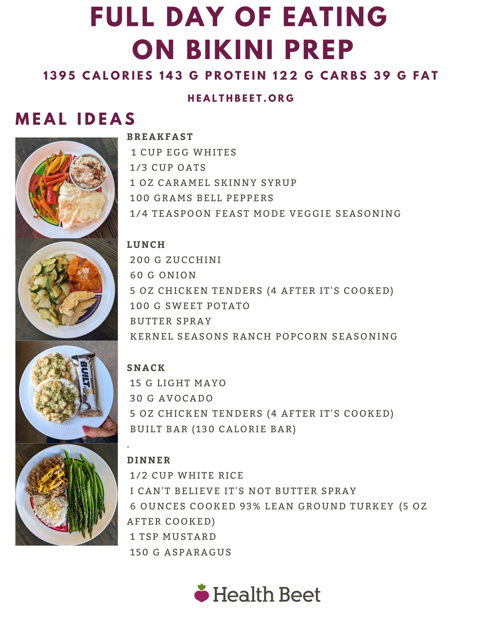 Woman 1400 Calorie Meal Plan Printable
