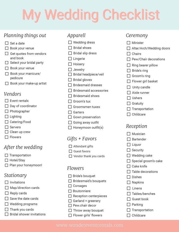 Wonder Wedding Checklist Photo 1 pdf Wedding Checklist Wedding 