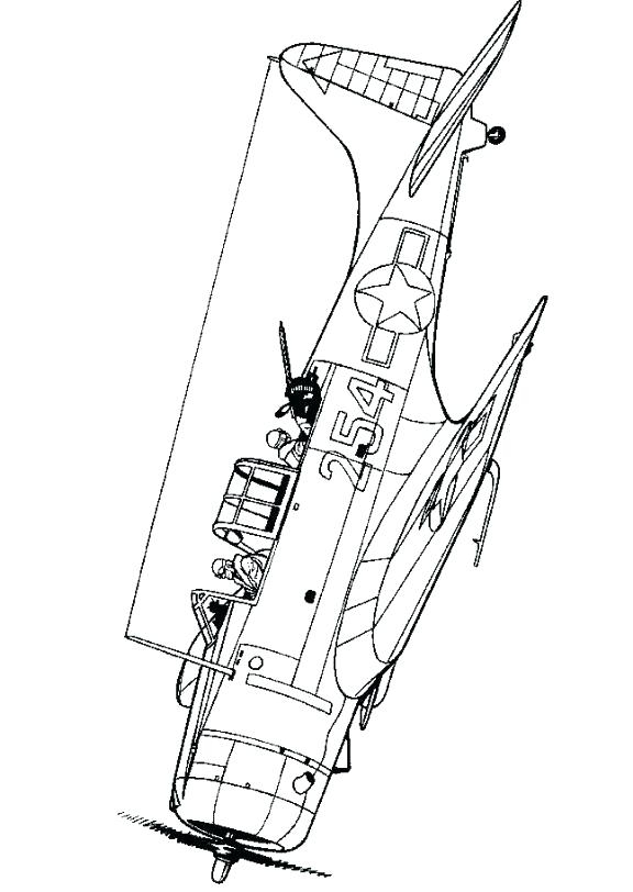 Ww2 Plane Coloring Pages At GetColorings Free Printable Colorings 