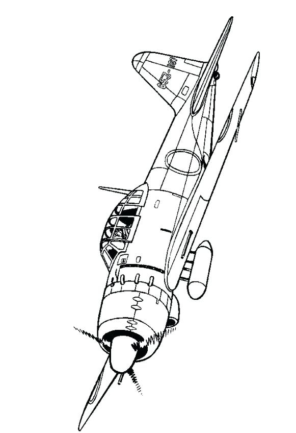 Ww2 Plane Coloring Pages At GetColorings Free Printable Colorings 